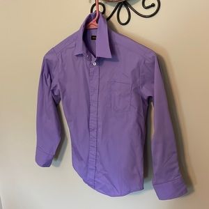 Dockers Purple dress shirt-youth size 8.  Like new!